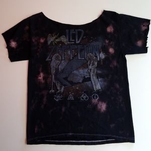 Distressed Led Zeppelin tshirt.